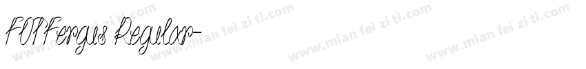 FOTFergus Regular字体转换